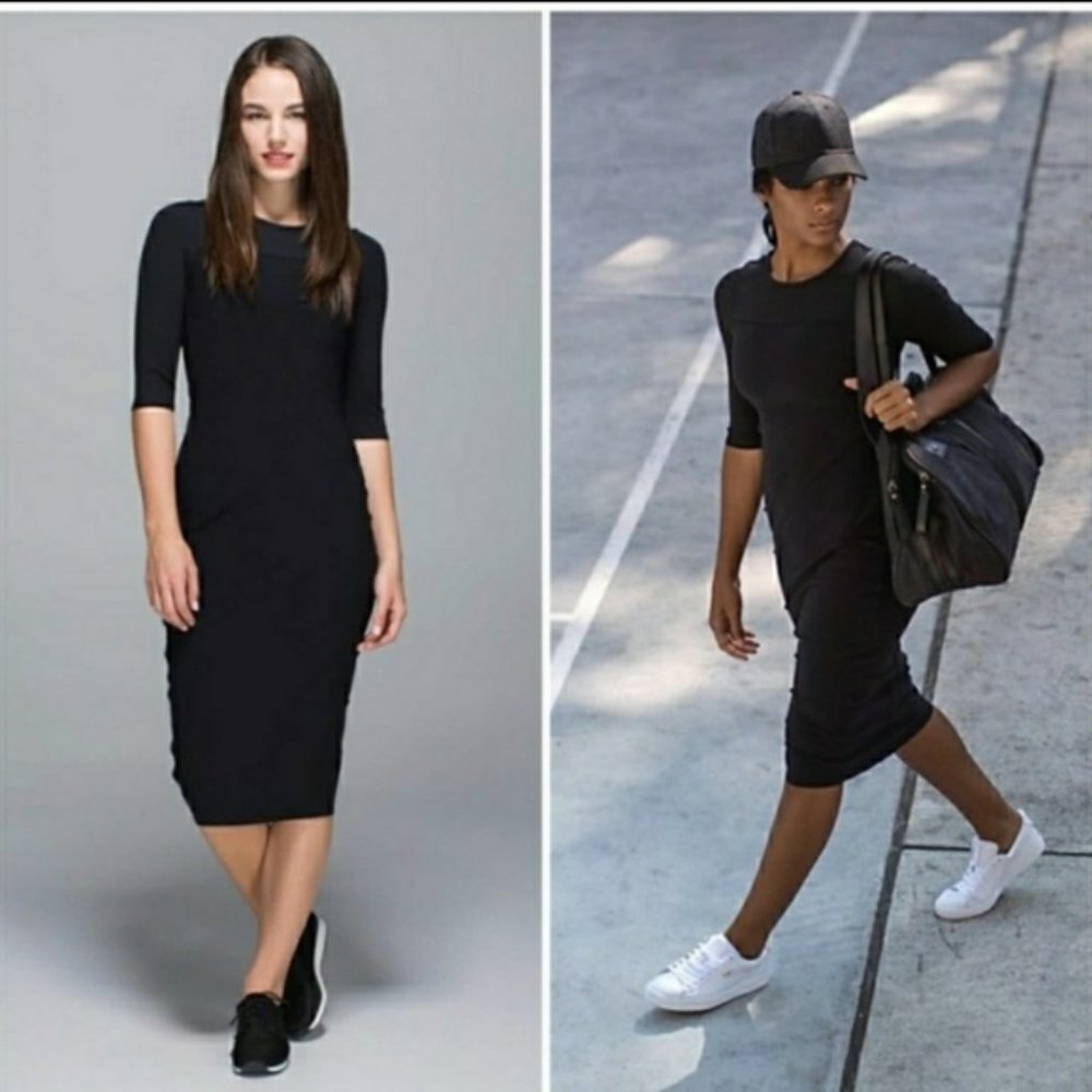 GUC Lululemon Rare Out of This World Dress Size 4 Black